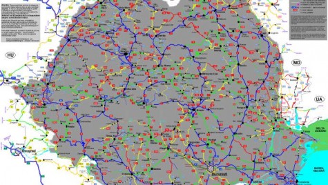 Harta drumurilor din România. Ca să nu faci drumuri dese la service