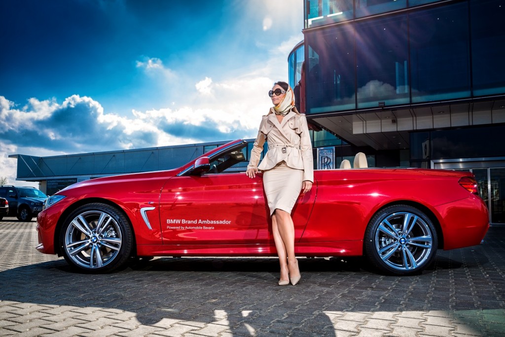 Andreea Marin Shooting for Automobile Bavaria