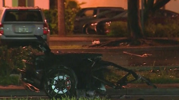 accident Miami Lamborghini