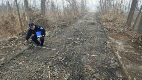 500 de tone de asfalt furate într-o singură noapte. S-a întâmplat în China